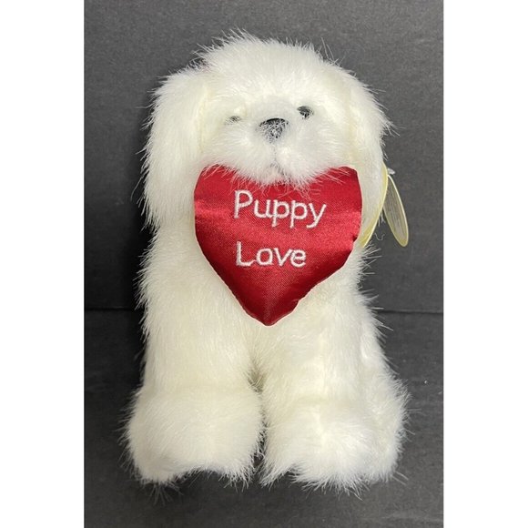 The Bearington Collection B Mine Puppy Dog Plush Valentines Day 6" Tall 1920 NEW - Picture 1 of 5